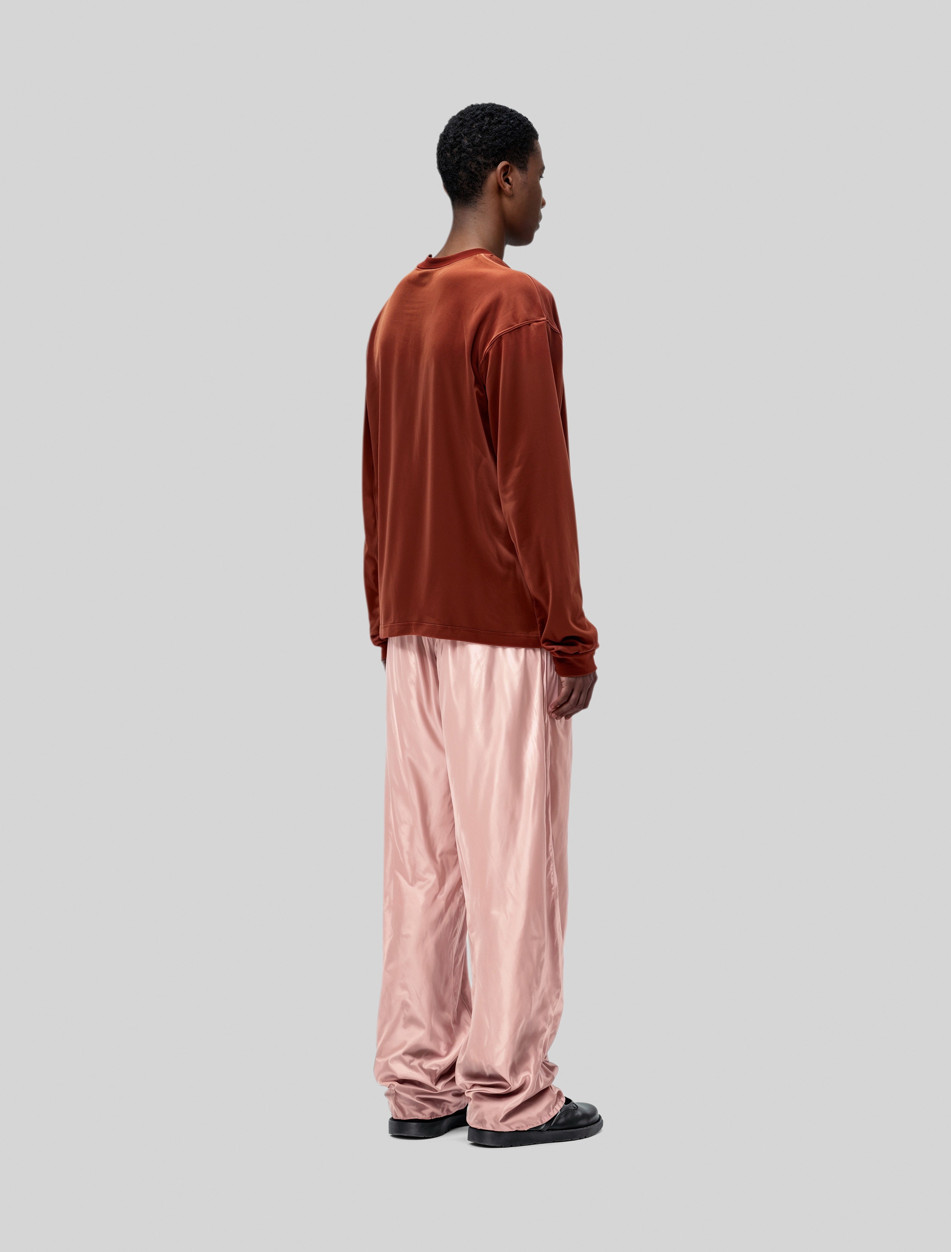 Straight-Leg Satin Pants-2