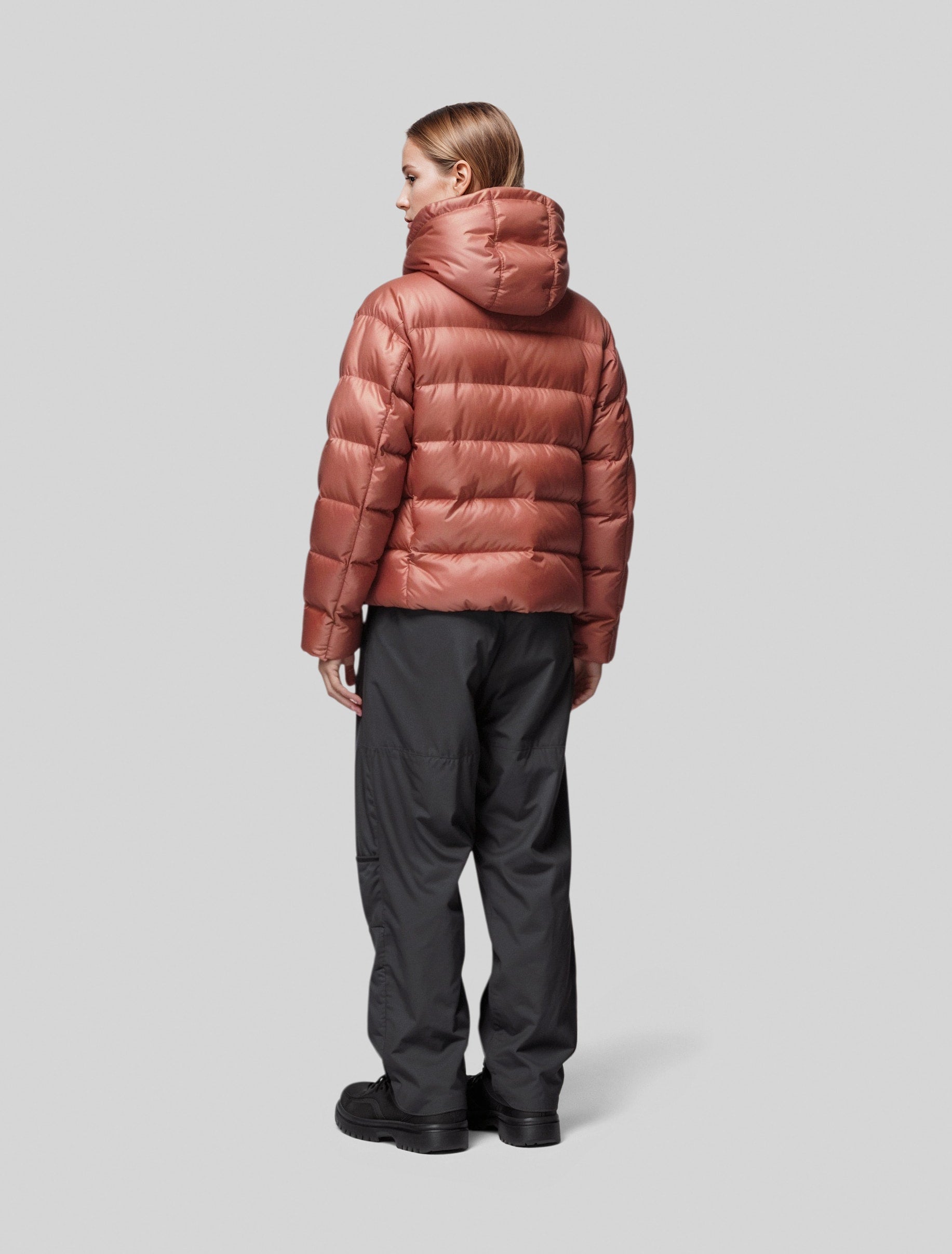 Short Hooded Puffer Parka-2