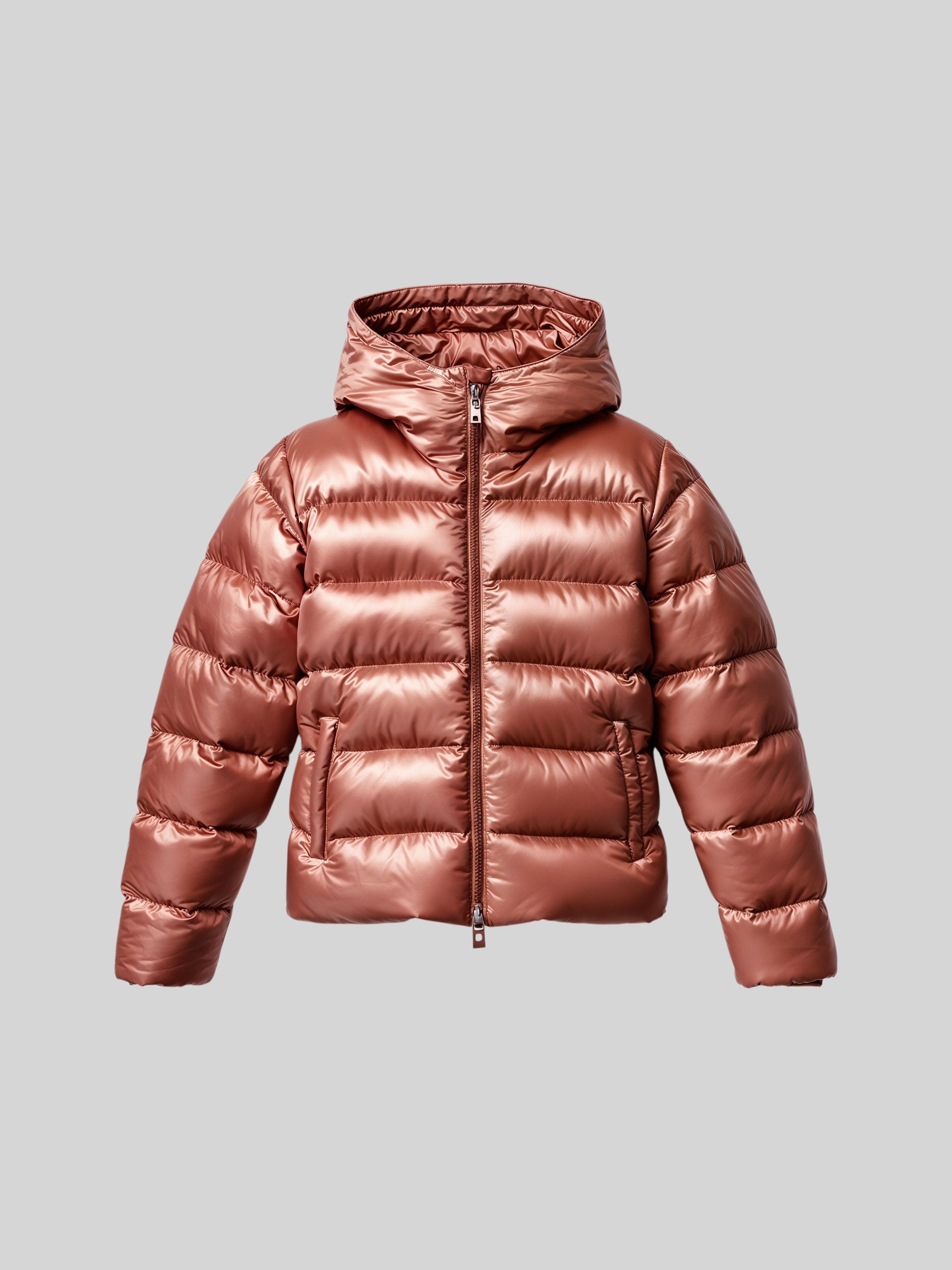 Short Hooded Puffer Parka-3