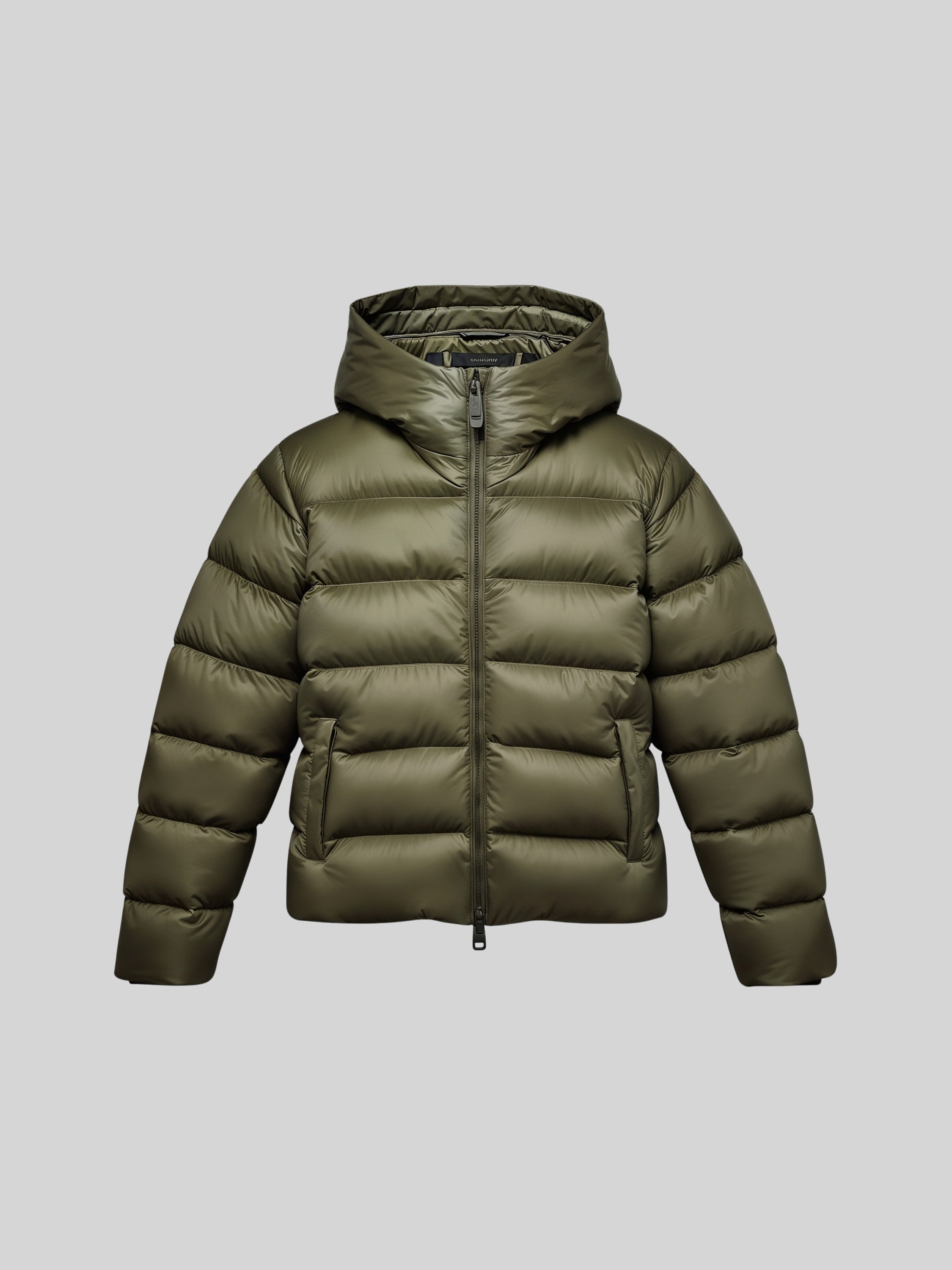 Short Hooded Puffer Parka-5