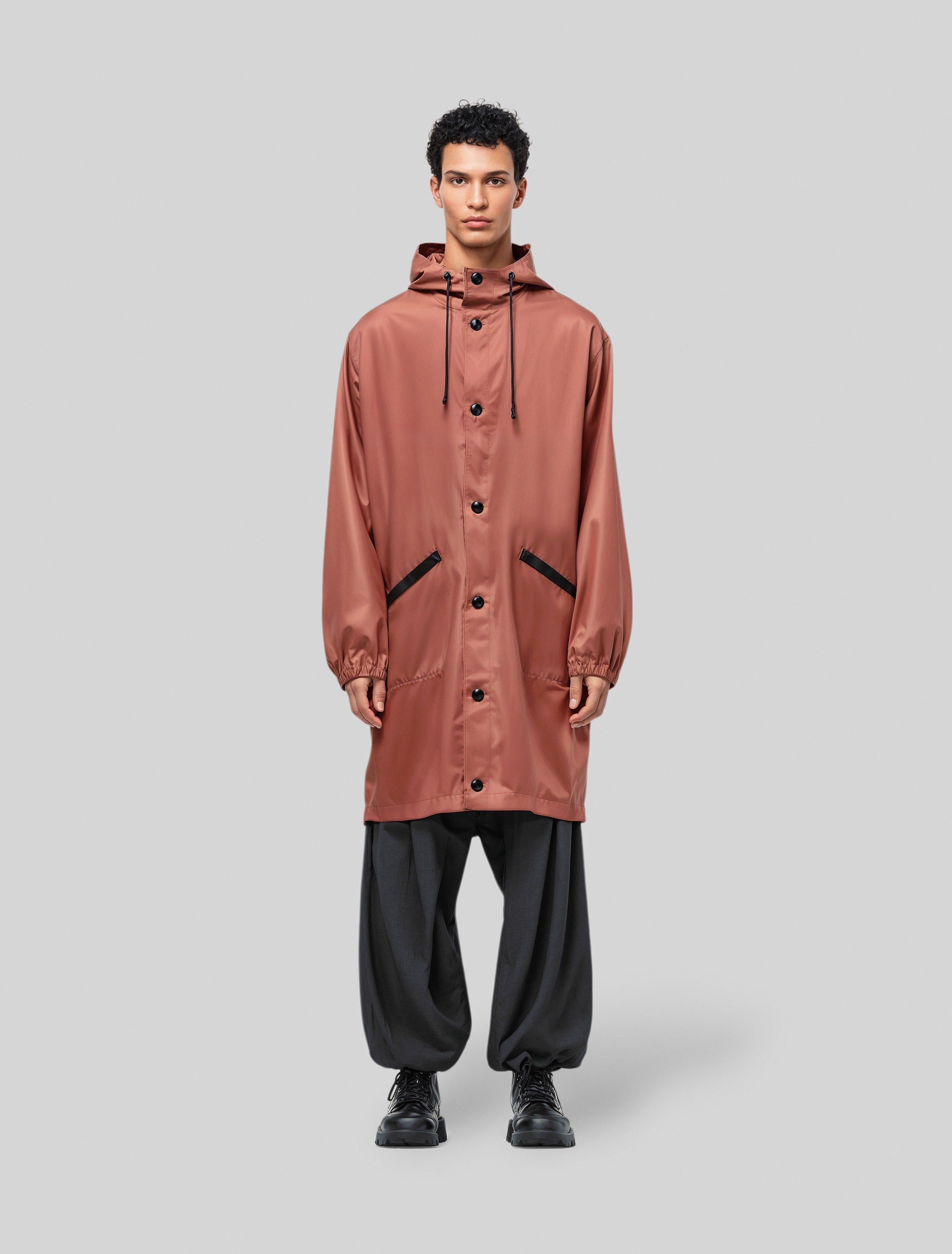 Button-Up Rain Coat