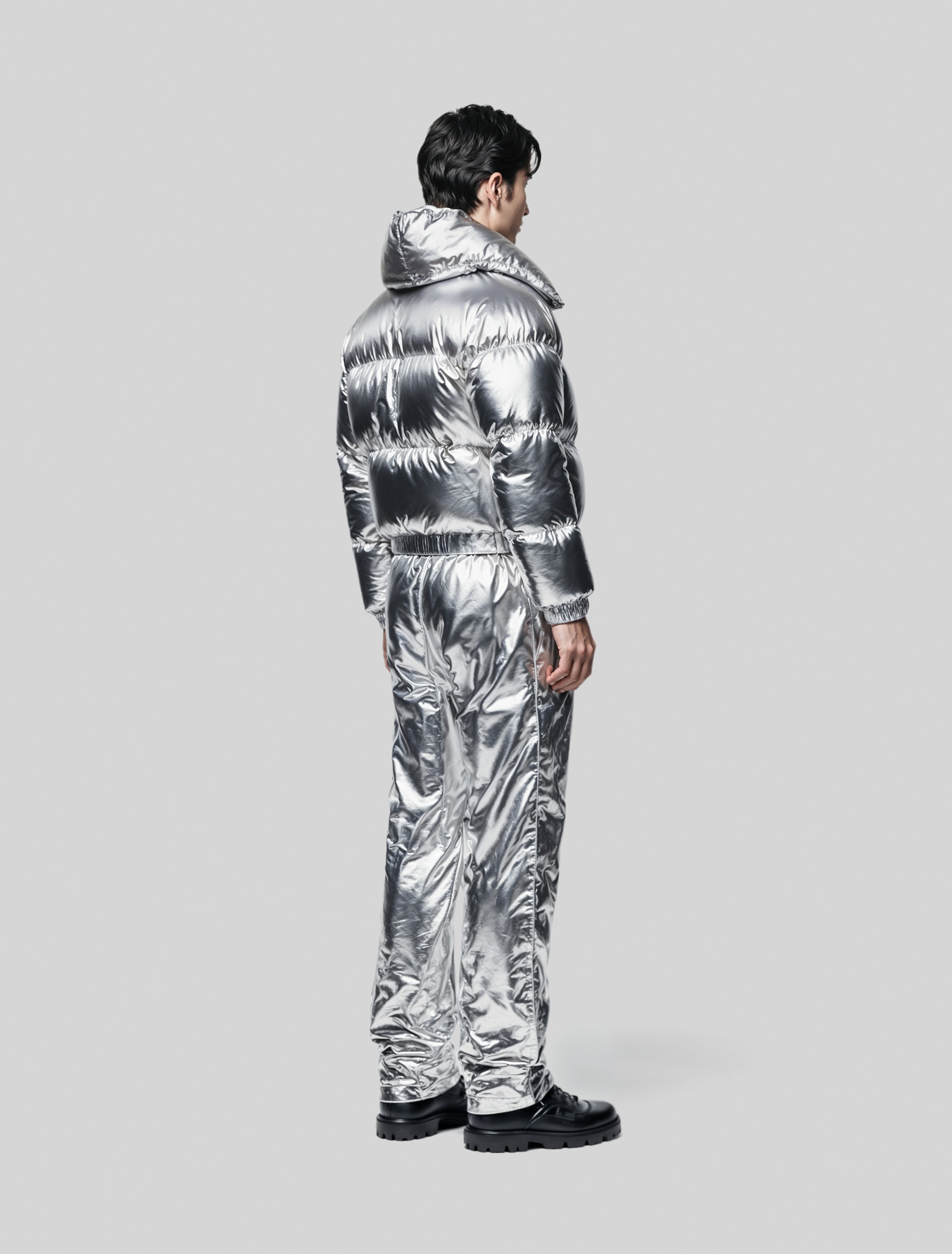 Metallic Cropped Parka-2