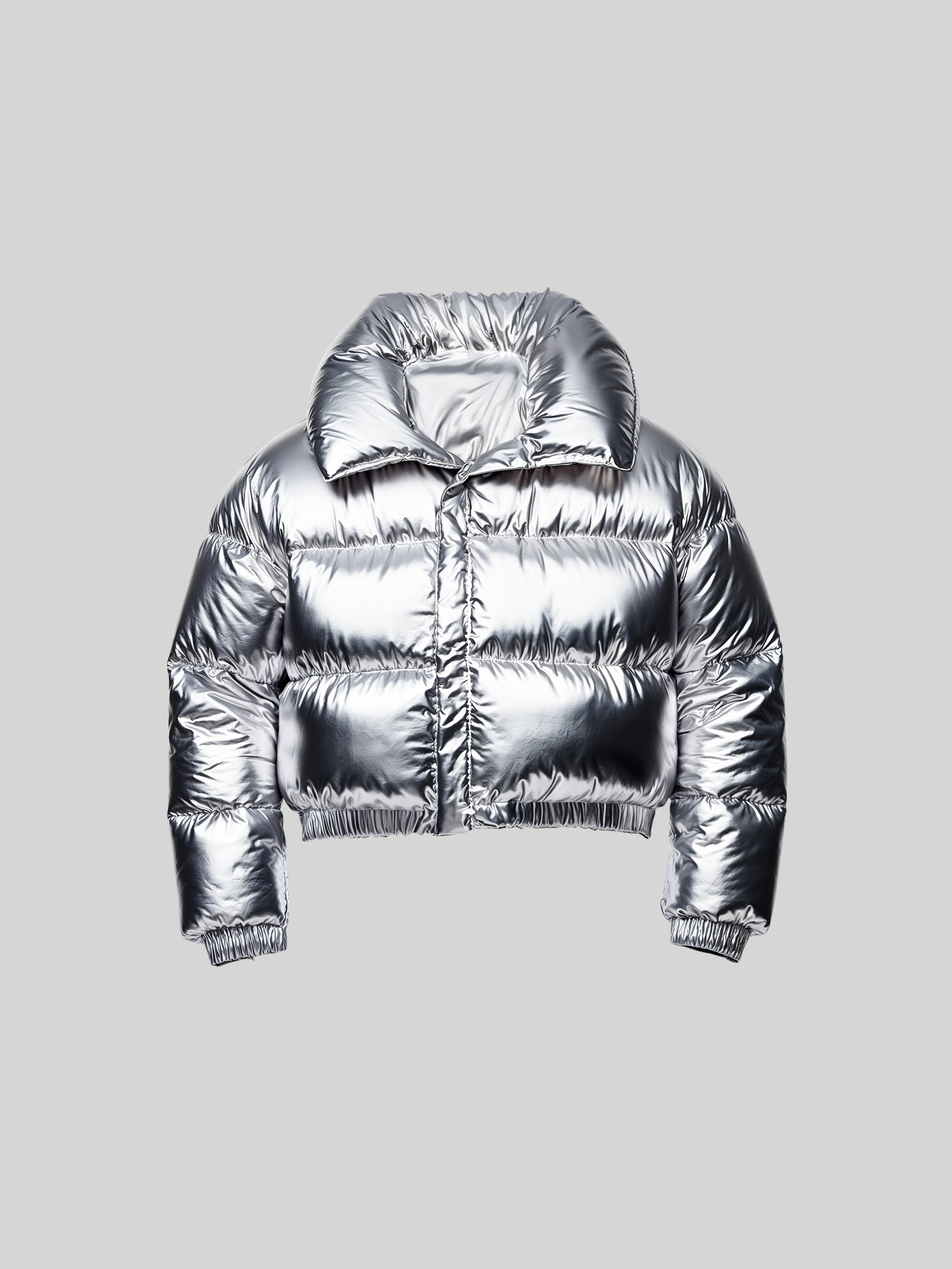 Metallic Cropped Parka-3