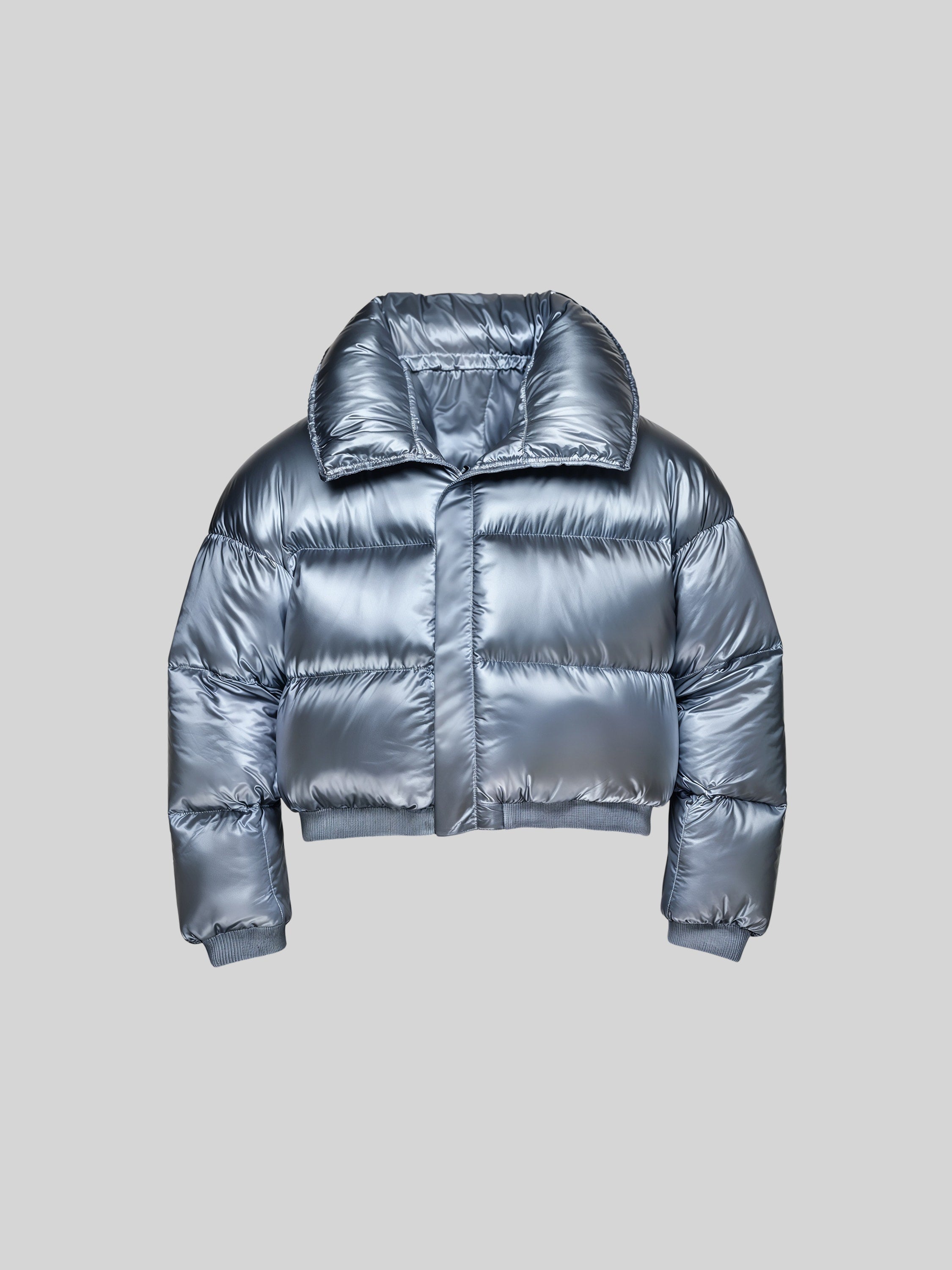 Metallic Cropped Parka-4