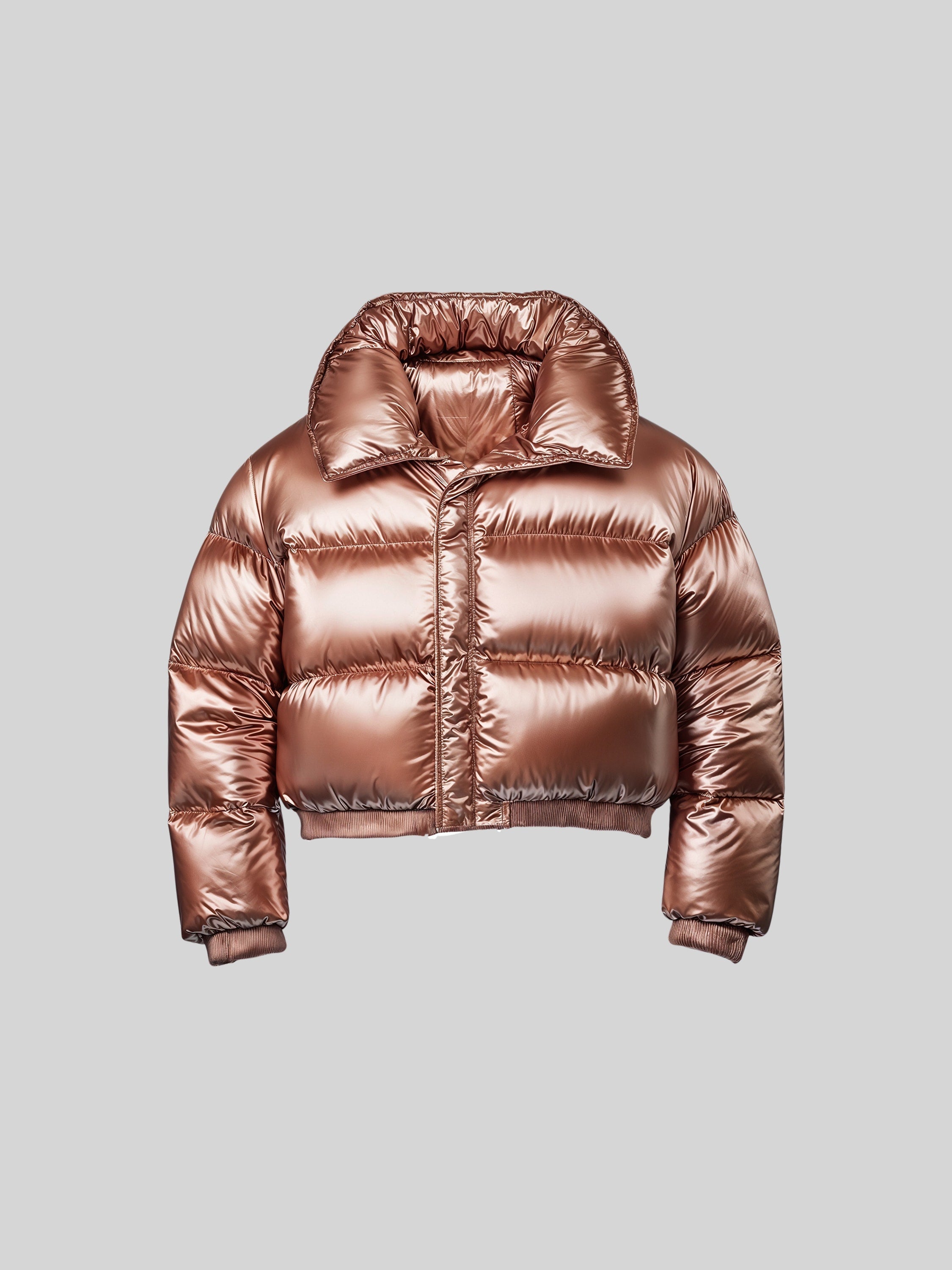 Metallic Cropped Parka-5