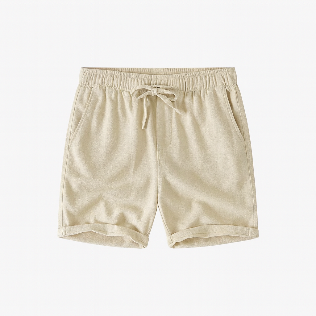 Men's Summer Linen Bermuda Shorts-8