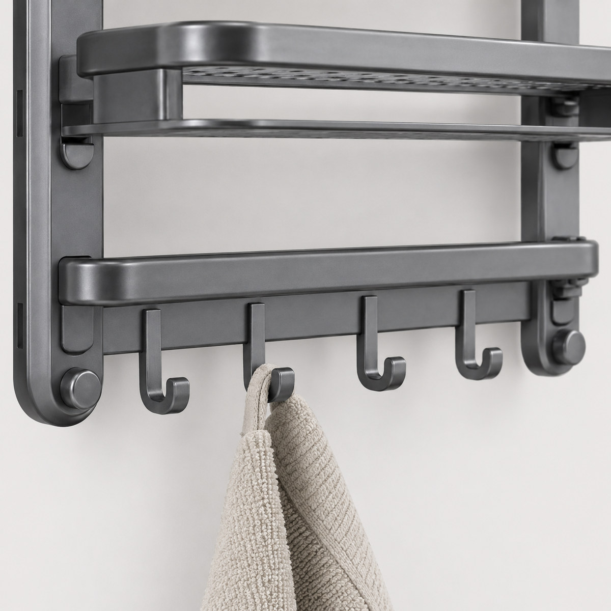 [Leve 2 Pague 1] Organizador para Banheiro em Aço Inox de 3 Prateleiras Retráteis