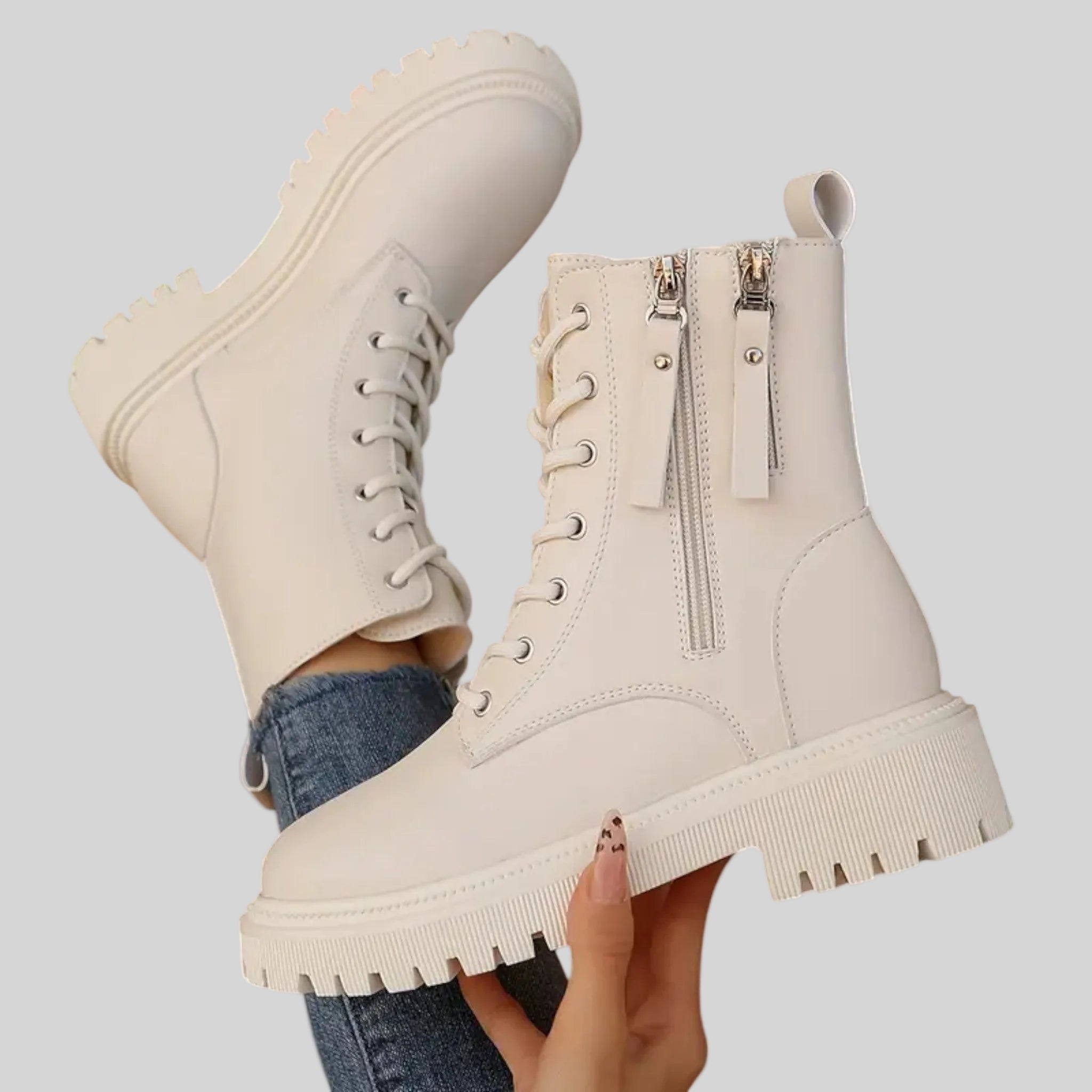 Women’s Chunky Platform Ankle Boots-2
