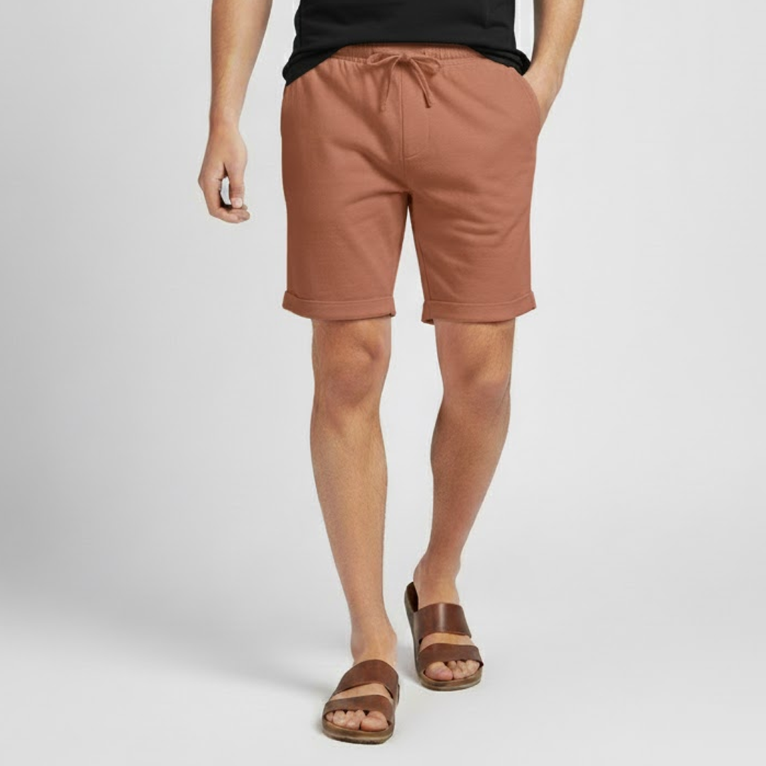 Men's Summer Linen Bermuda Shorts-7