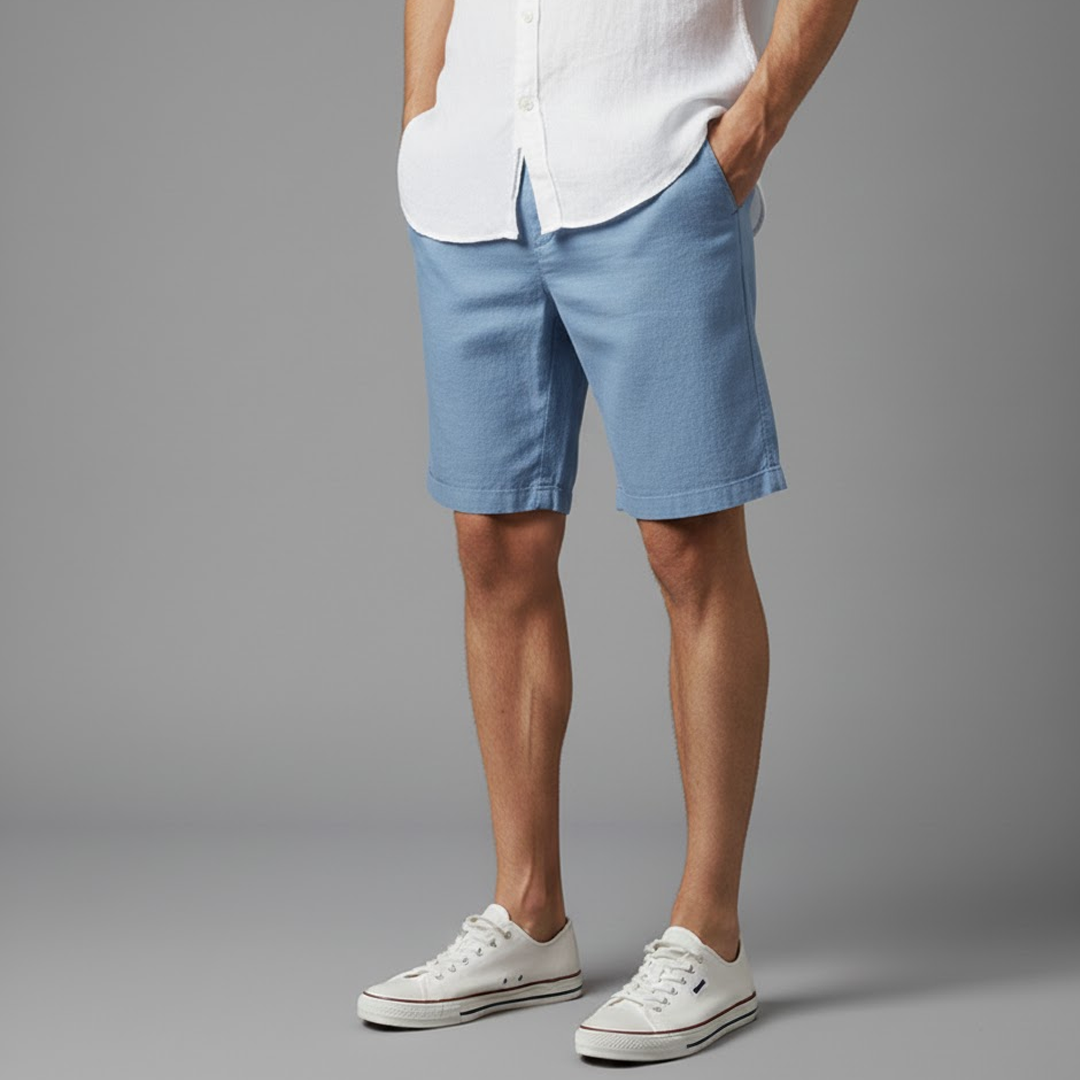 Phuket Men's Linen Shorts-5