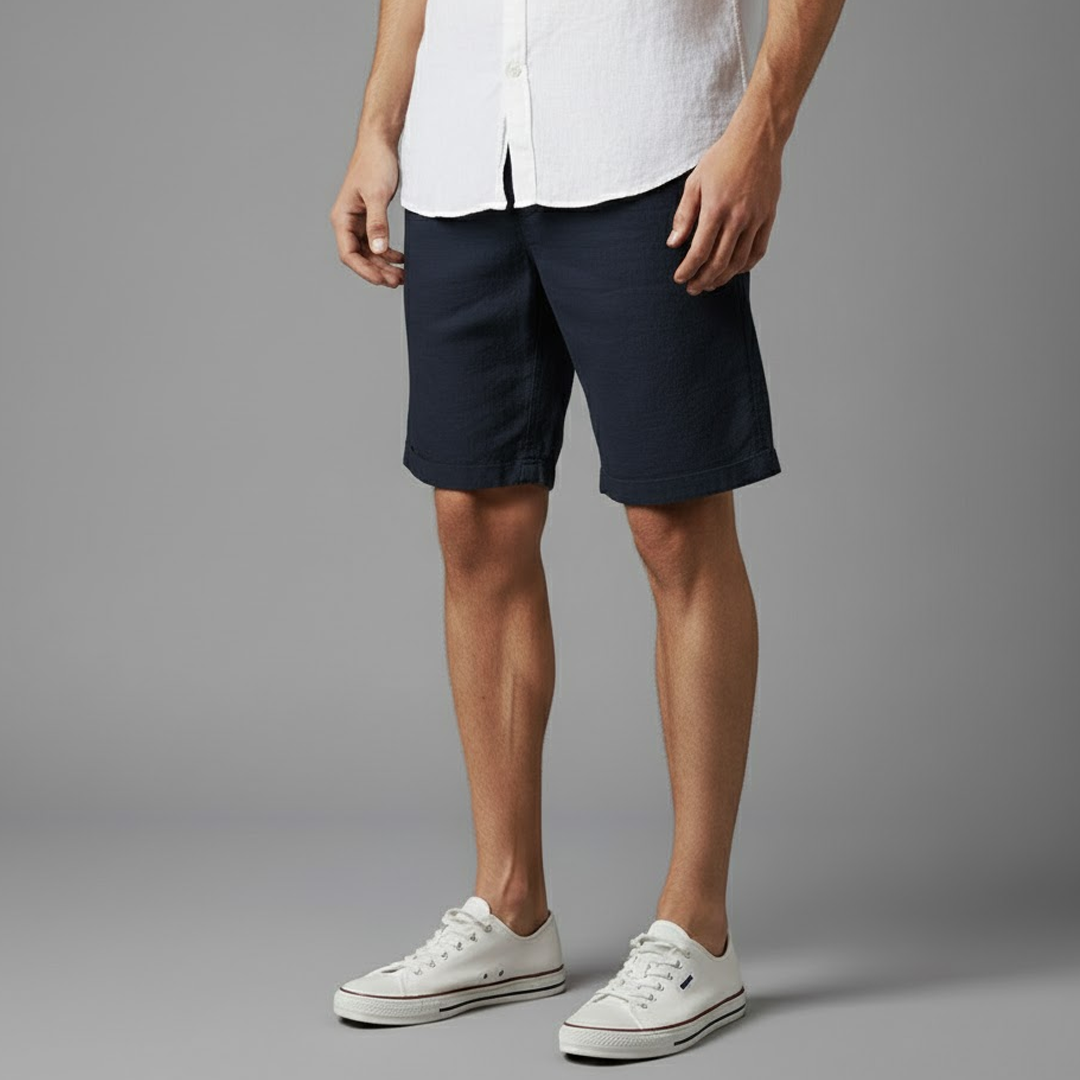 Phuket Men's Linen Shorts-6