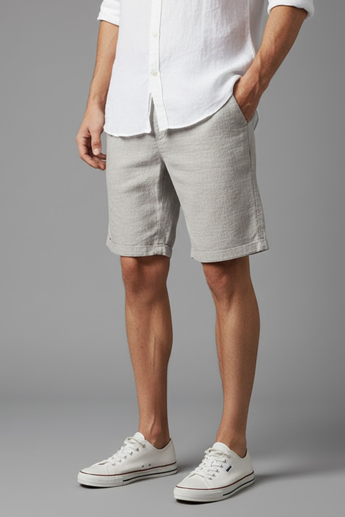 Phuket Men's Linen Shorts-1