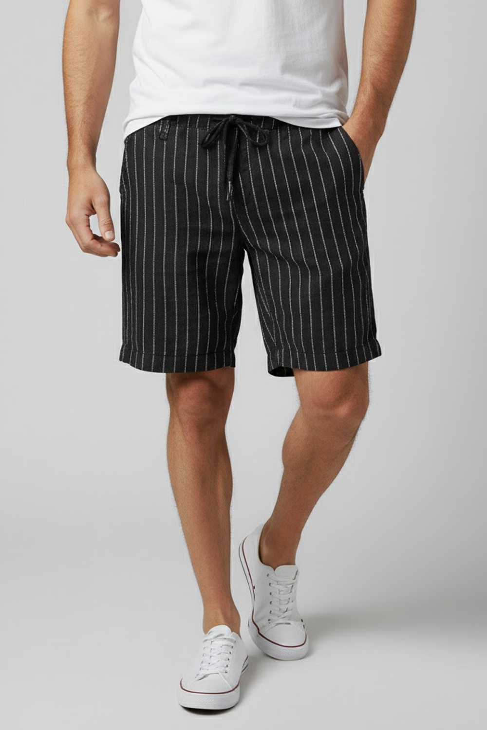 Firenze Men's Linen Bermuda Shorts-1