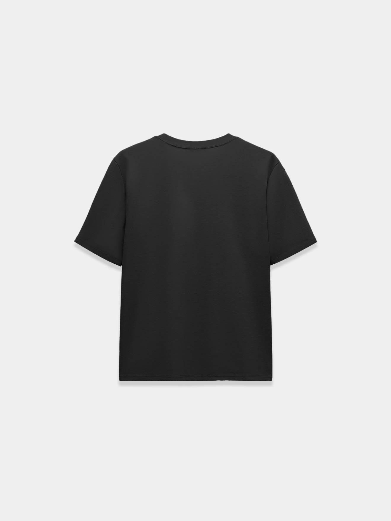 Black basic essential t-shirt-2