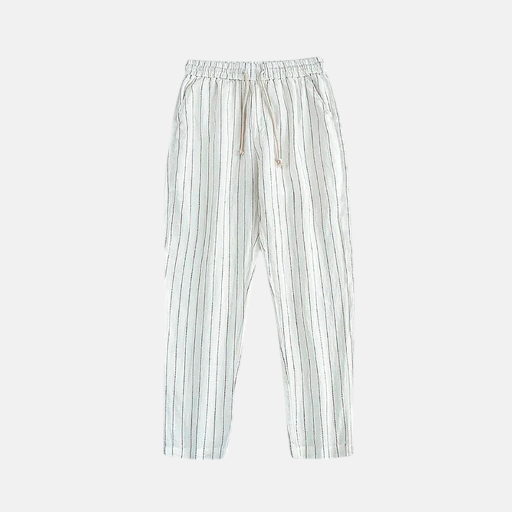 Men's Linen Trousers Cassis-3