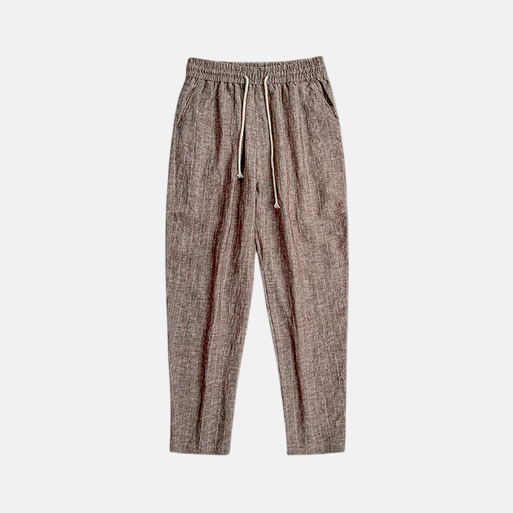 Men's Linen Trousers Cassis-5