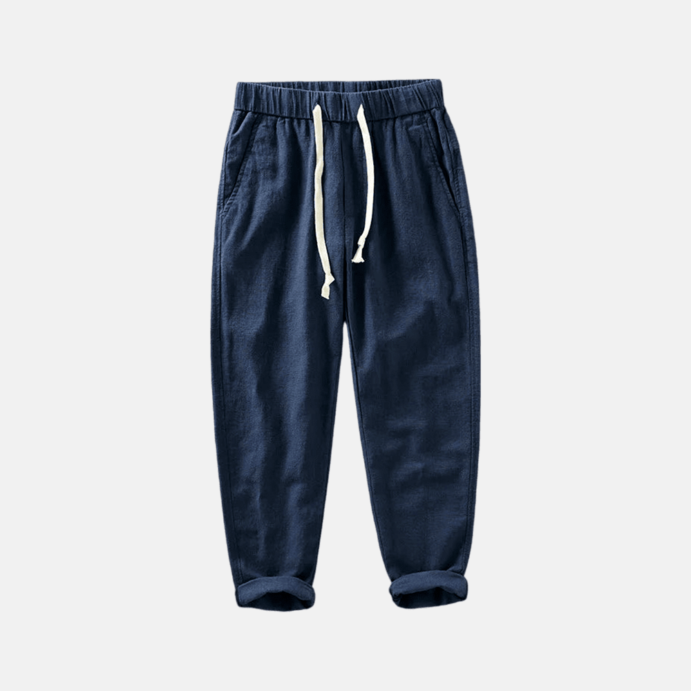 Men's Santorini Linen Trousers-4