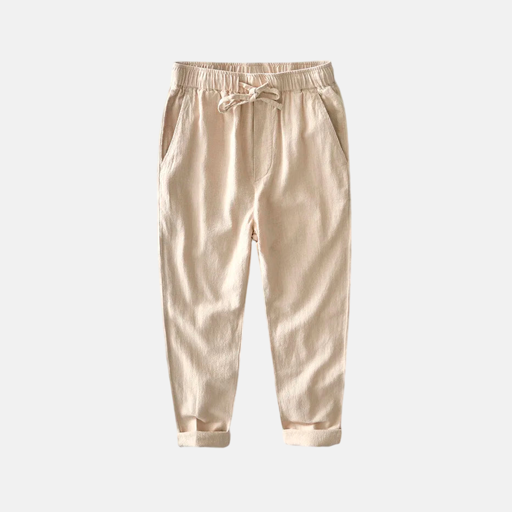 Men's Lightweight Linen Trousers-1