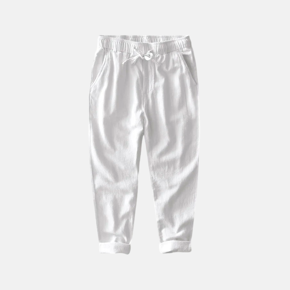 Men's Lightweight Linen Trousers-2