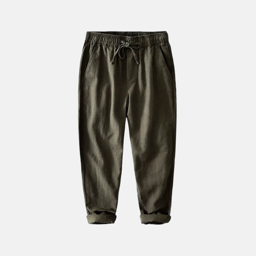 Men's Lightweight Linen Trousers-3