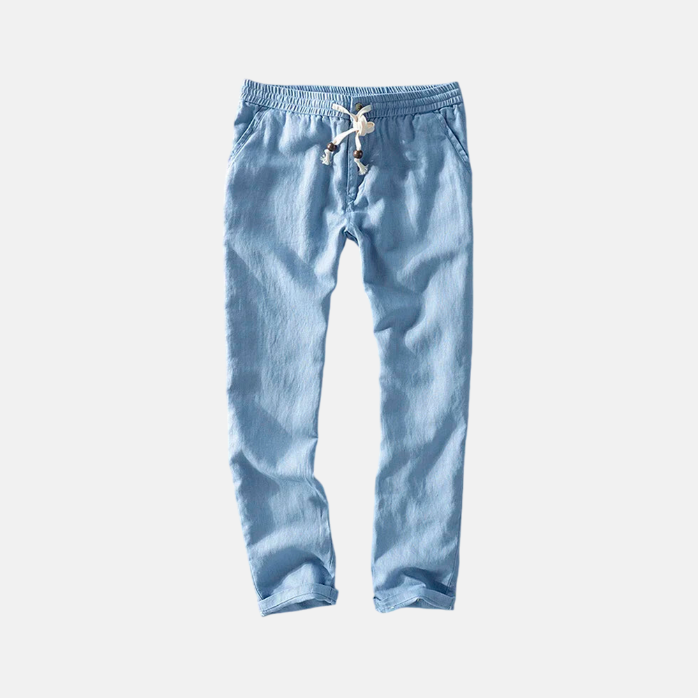Men's Linen Trousers by Riviera-2