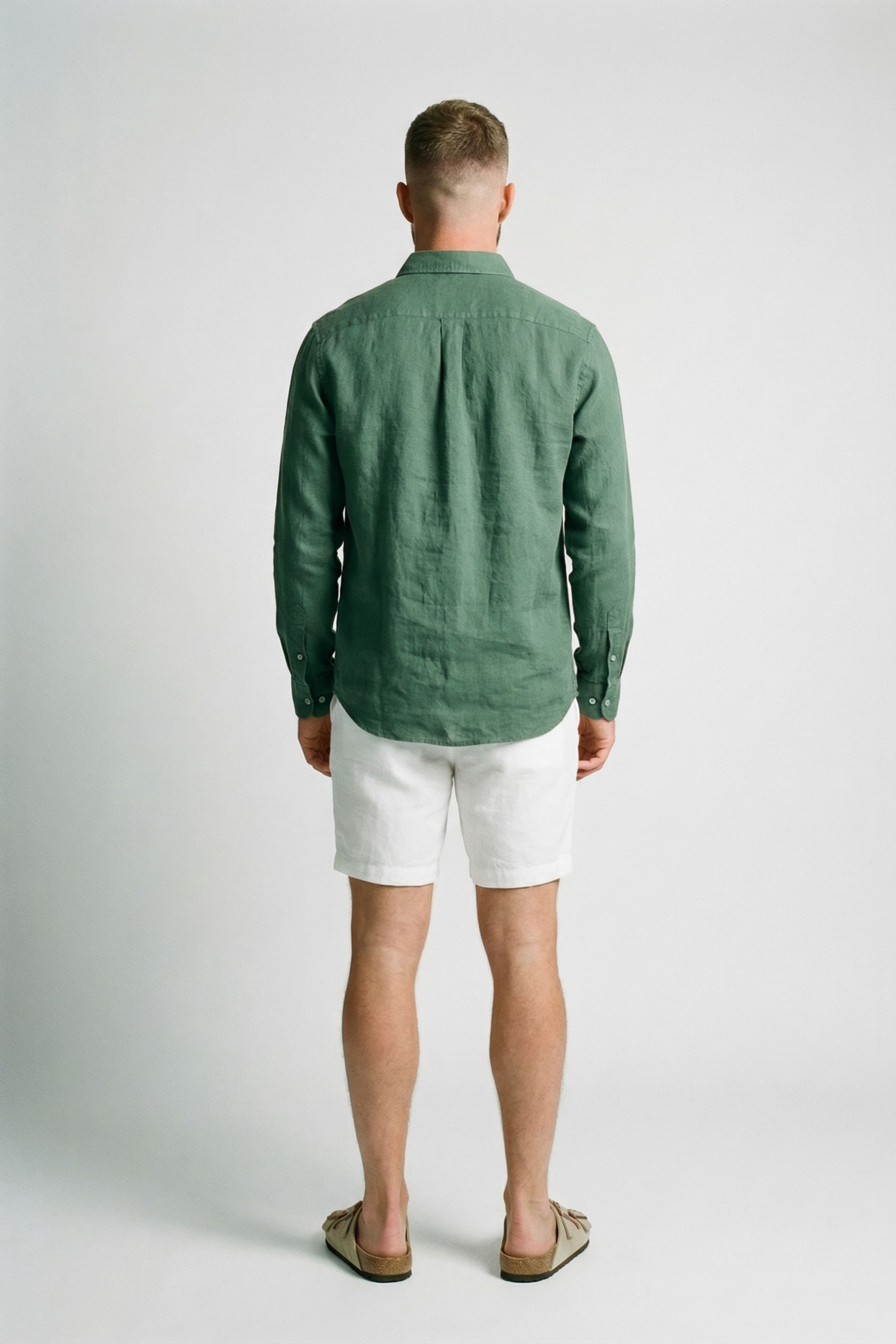 Men's Linen Shirt with Pocket-2
