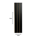 Kit 20 Painéis de Revestimento Ripado Decorativo em MDF – 45x11cm para Parede