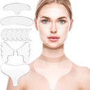 Kit com 11 Adesivos para Rugas e Linhas de Expressão Reutilizável - Facial, Pescoço e Colo