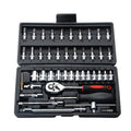 Kit com 46 Peças de Ferramentas Multifuncional com Maleta
