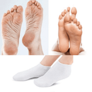 Meia Feminina de Silicone para Hidratar os Pés e Calcanhar