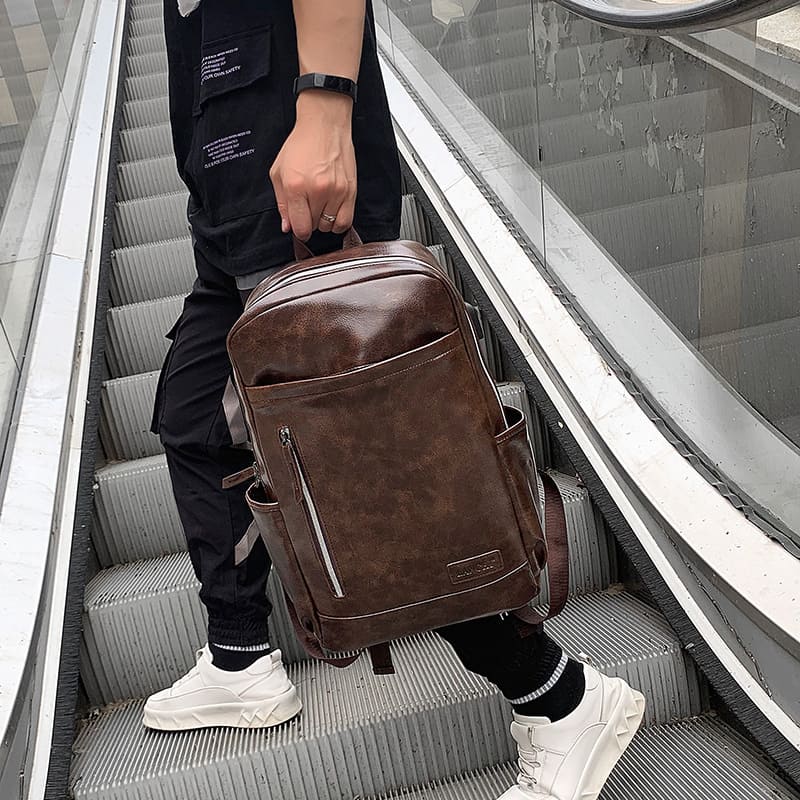 Venice Premium Leather Executive Backpack-4