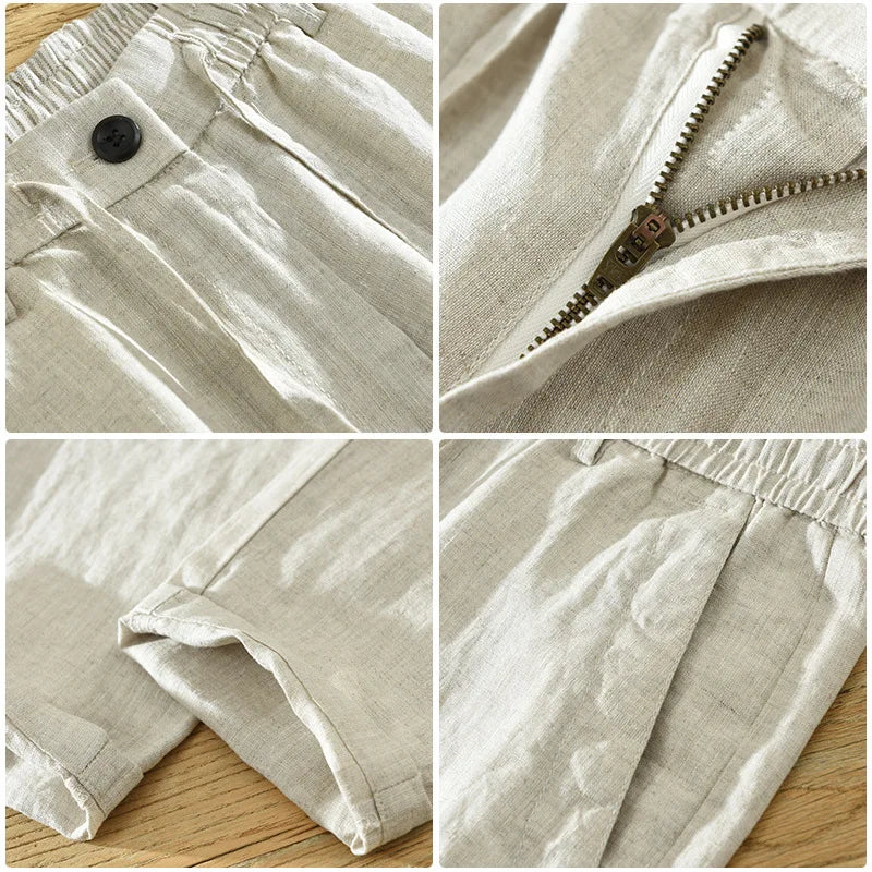San Marin Men's Linen Trousers-3
