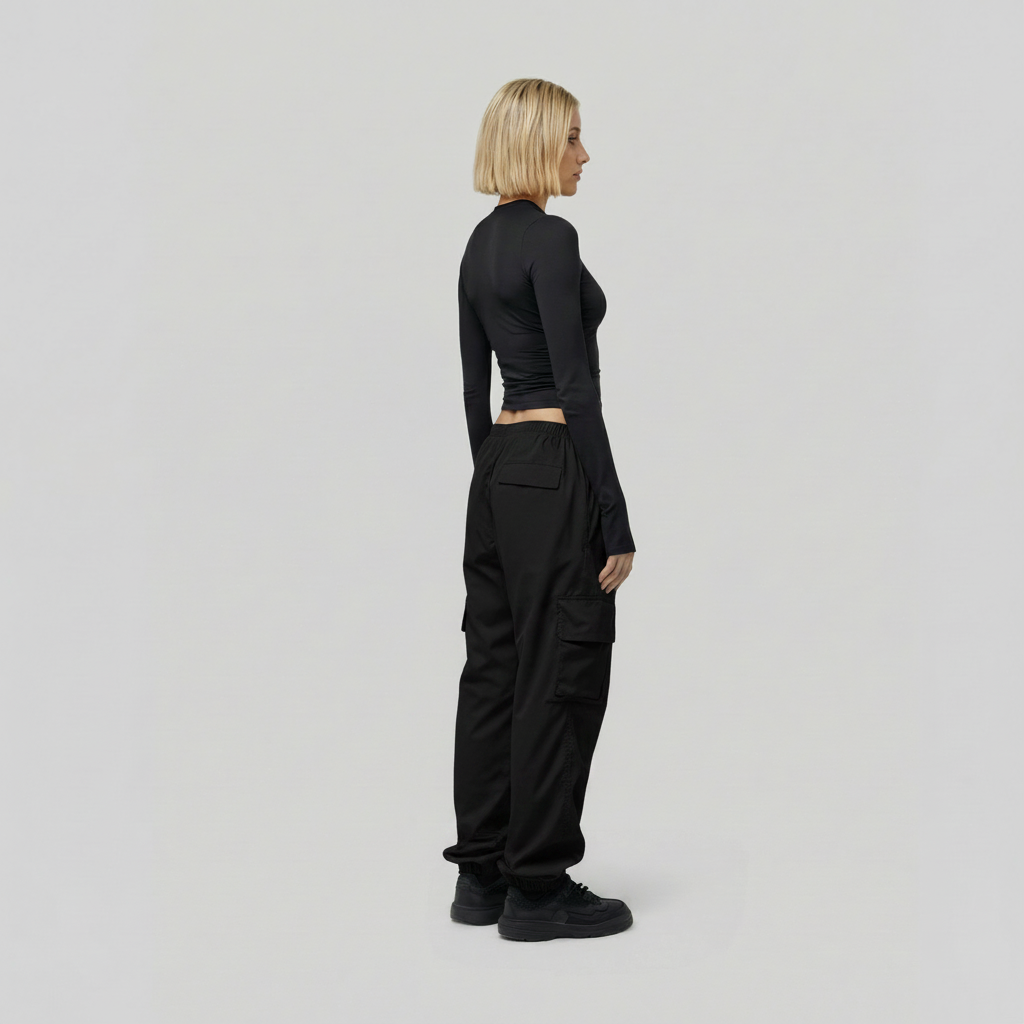 Women’s Cargo Utility Trousers-3