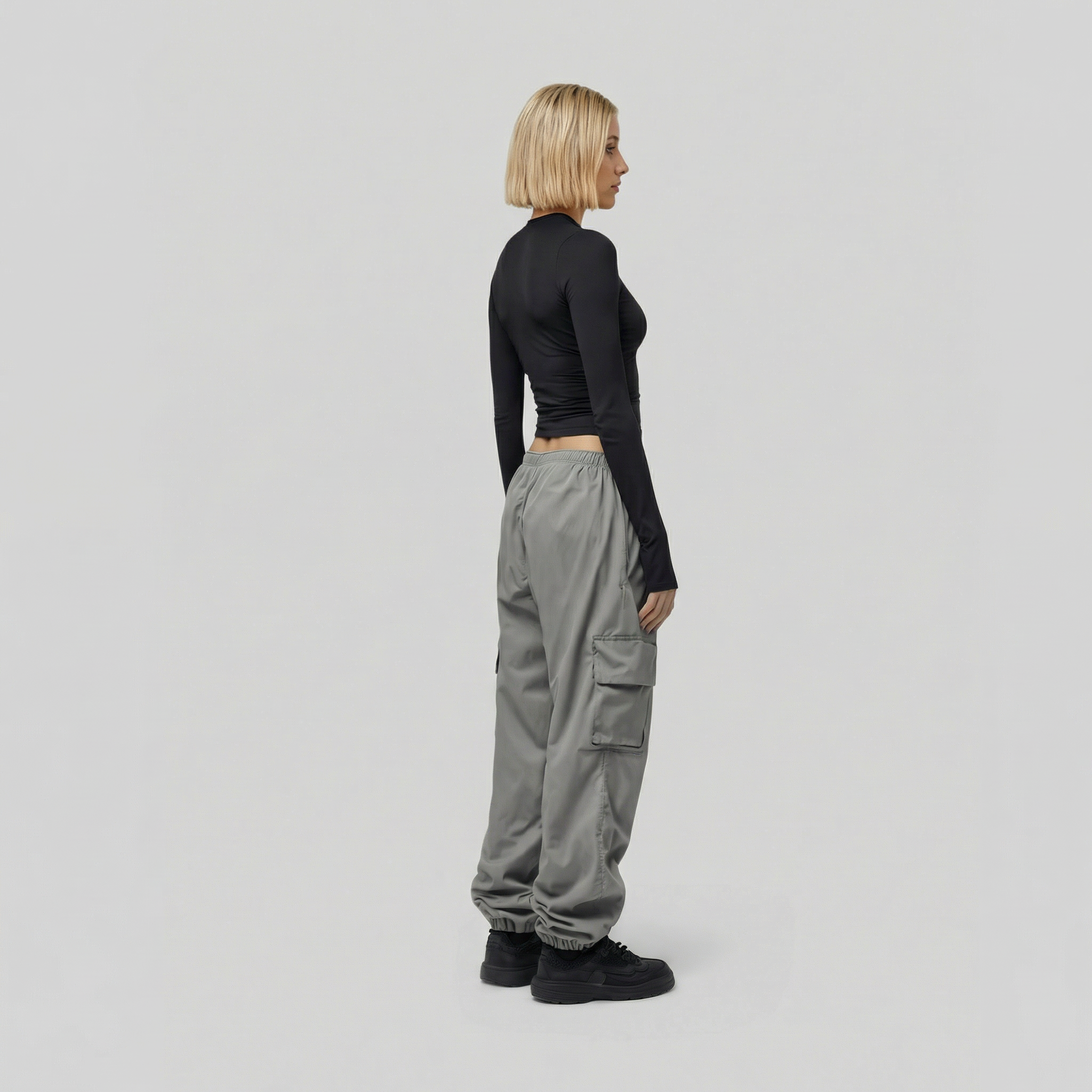 Women’s Cargo Utility Trousers-3