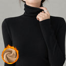 Blusa Térmica Feminina Manga Longa Gola Alta - Segunda Pele Estilo Coreano para Inverno