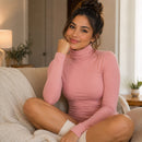 Blusa Térmica Feminina Manga Longa Gola Alta - Segunda Pele Estilo Coreano para Inverno
