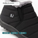 Bota Feminina Impermeável com Forro de Pelúcia - Confortável e Quente para Inverno
