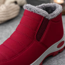 Bota Feminina Impermeável com Pelúcia - Antiderrapante e Quente para Neve e Frio Intenso