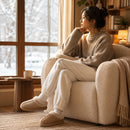 Bota Feminina Quente Antiderrapante - Sola Grossa Confortável para Interior, Exterior e Neve no Inverno