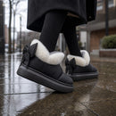 Bota Feminina de Tornozelo com Pelúcia - Confortável e Quente para Inverno