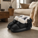 Bota Feminina de Tornozelo com Pelúcia - Confortável e Quente para Inverno