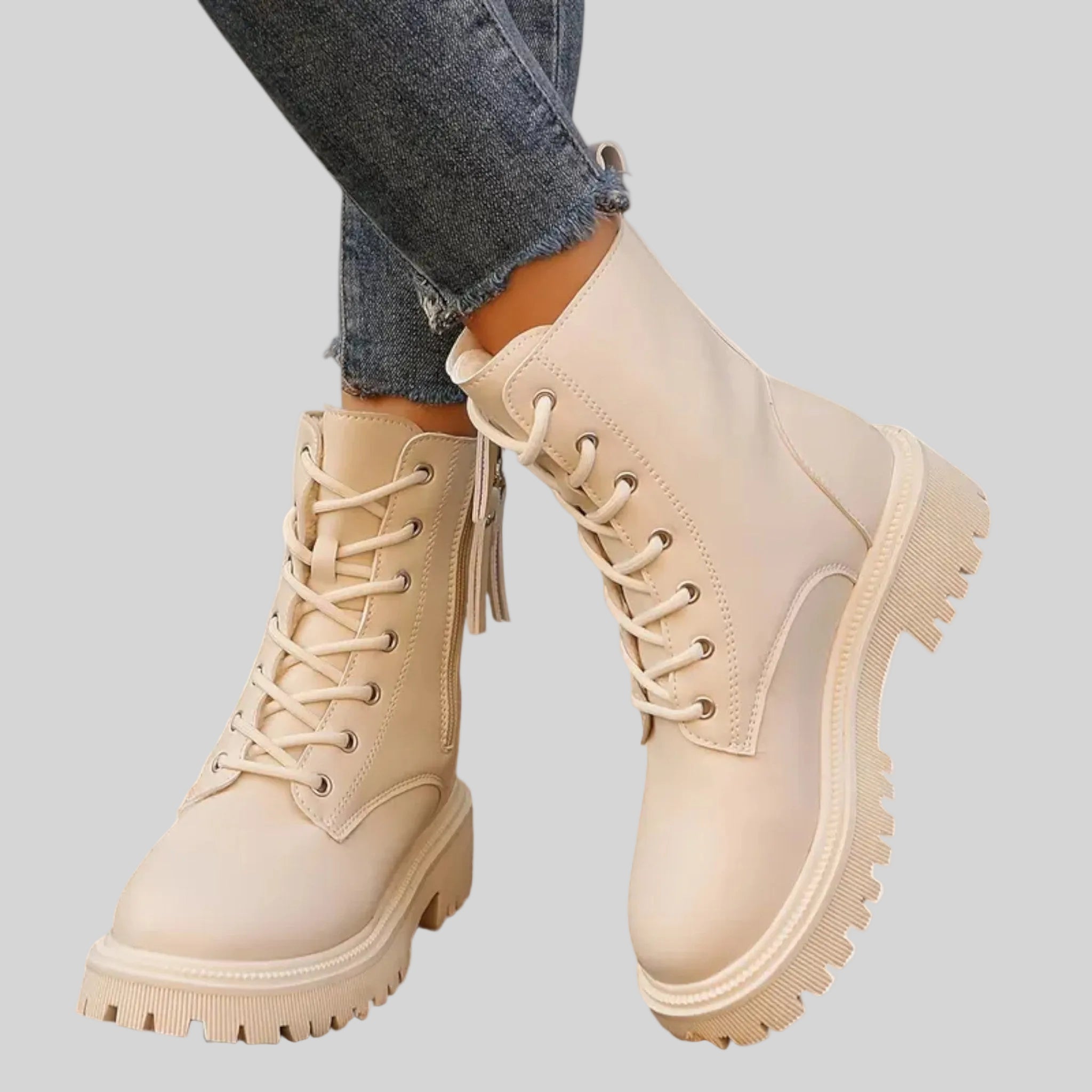 Women’s Chunky Platform Ankle Boots-4