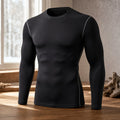 Camiseta Térmica Masculina Manga Longa - Slim Fit, Secagem Rápida e Elástica para Inverno