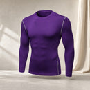 Camiseta Térmica Masculina Manga Longa - Slim Fit, Secagem Rápida e Elástica para Inverno