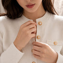 Cardigã Feminino Tricô Curto com Botões - Slim Chic Estilo Coreano para Outono e Inverno
