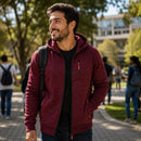 Casaco Masculino com Capuz e Zíper Oversize - Streetwear Manga Longa Quente para Inverno