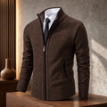 Casaco Masculino Fleece Gola Alta com Zíper - Quente e Macio para Inverno