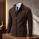 Casaco Masculino Fleece Gola Alta com Zíper - Quente e Macio para Inverno
