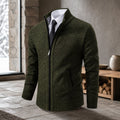 Casaco Masculino Fleece Gola Alta com Zíper - Quente e Macio para Inverno