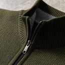 Casaco Masculino Fleece Gola Alta com Zíper - Quente e Macio para Inverno